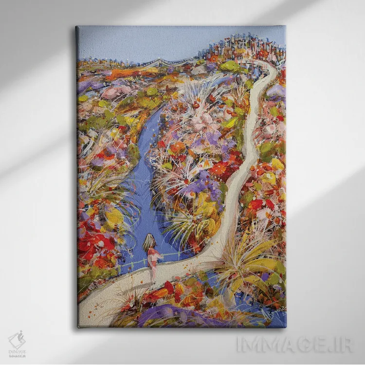 تابلو در مسیر خودم اثر آدام بوگوش - نمای روبهرو روی دیوار