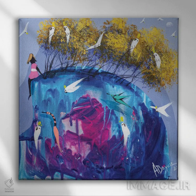 تابلو روی تپه اثر آدام بوگوش - نمای روبهرو روی دیوار