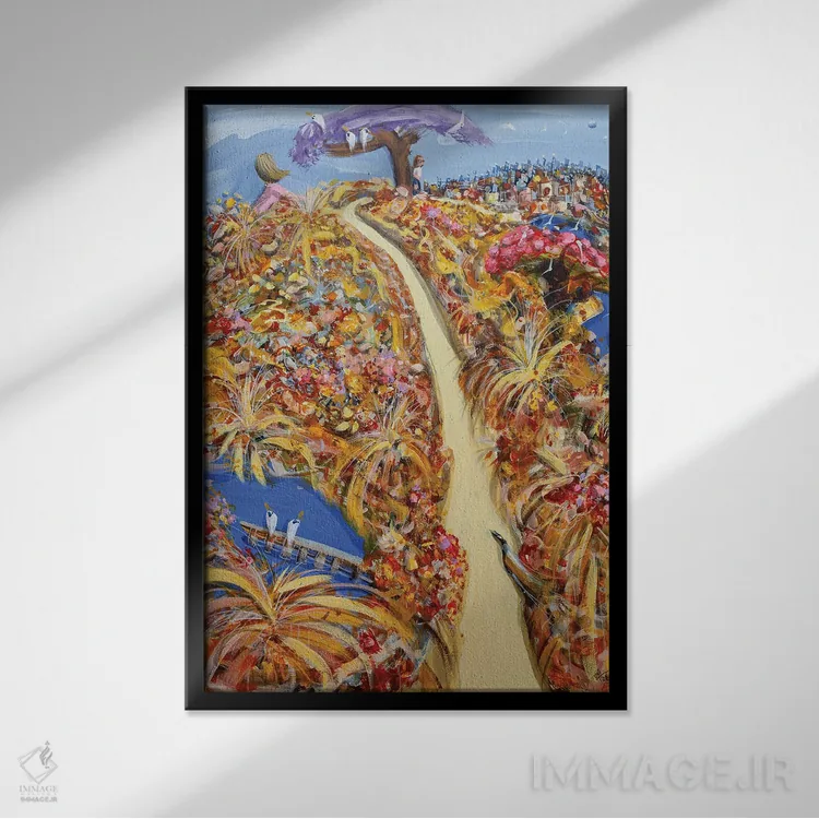 تابلو در مسیر درست اثر آدام بوگوش - نمای قابدار مشکی