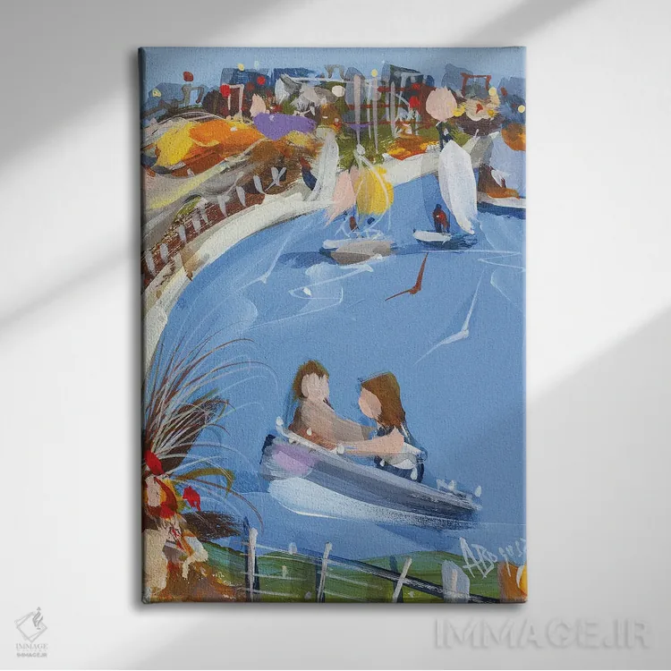 تابلو روی آب اثر آدام بوگوش - نمای روبهرو روی دیوار