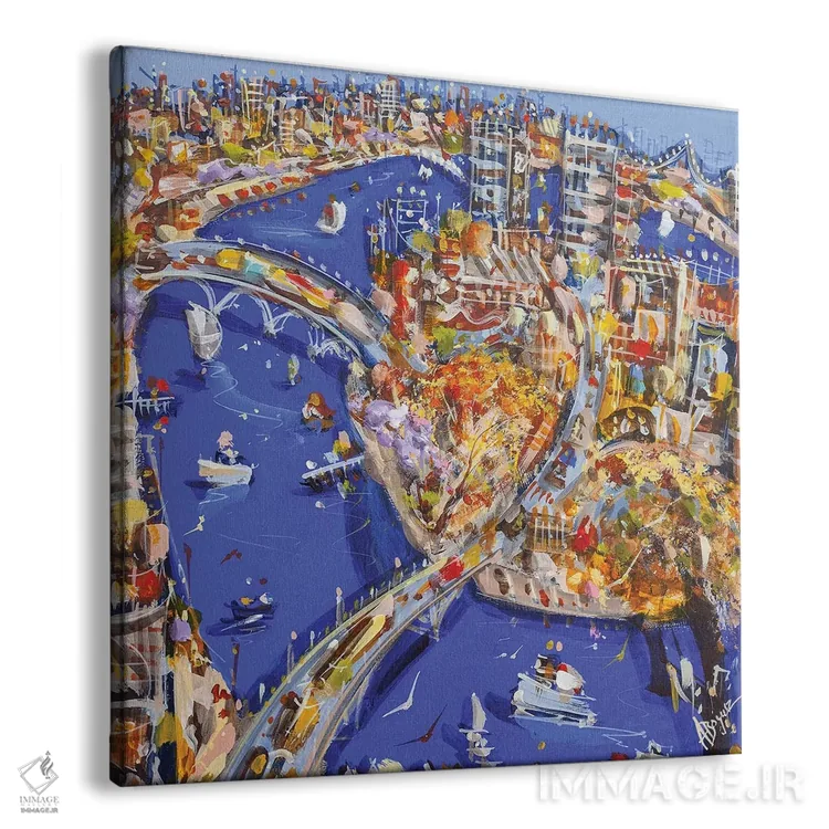 تابلو بر فراز آبی اثر آدام بوگوش - نمای پرسپکتیو محصول