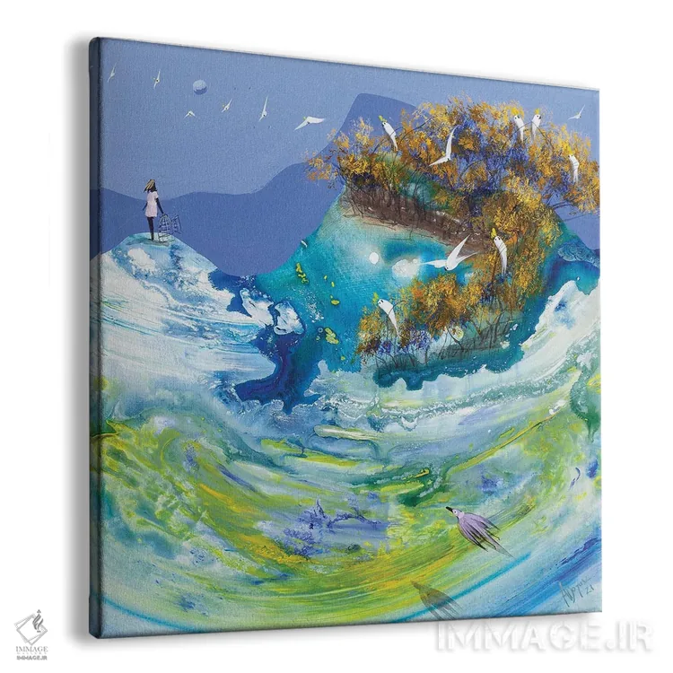 تابلو بر فراز آبهای پرتلاطم اثر آدام بوگوش - نمای پرسپکتیو محصول