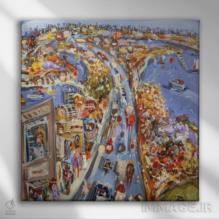 تابلو آهنگ خودم را نواختن اثر آدام بوگوش - نمای روبهرو روی دیوار