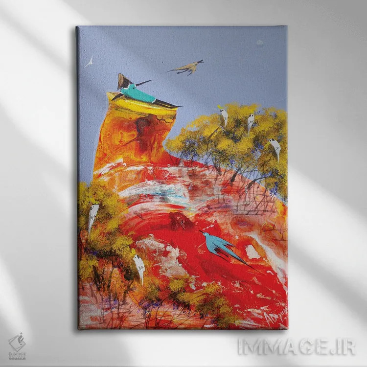 تابلو فرستادن عشقم اثر آدام بوگوش - نمای روبهرو روی دیوار