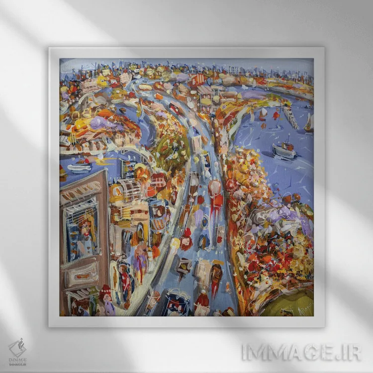 تابلو آهنگ خودم را نواختن اثر آدام بوگوش - نمای قابدار سفید