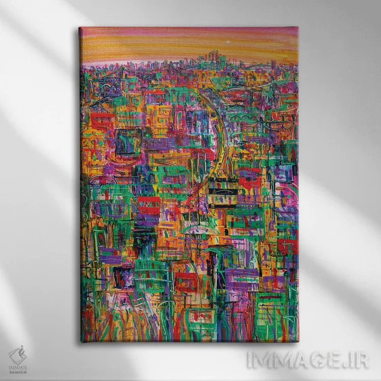 تابلو بر من بتاب اثر آدام بوگوش - نمای روبهرو روی دیوار