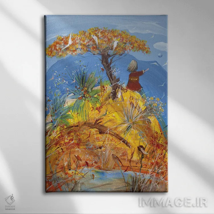 تابلو خیلی دور اثر آدام بوگوش - نمای روبهرو روی دیوار