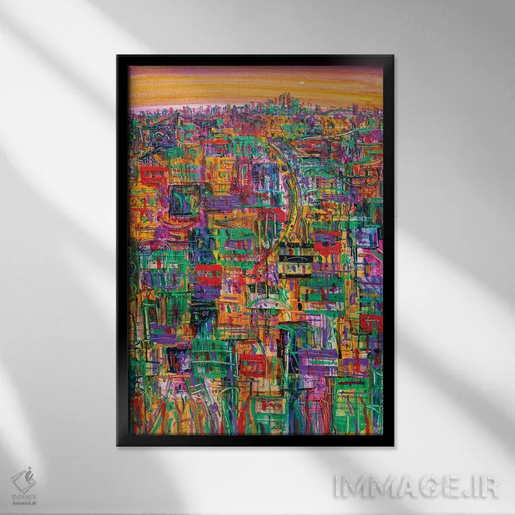 تابلو بر من بتاب اثر آدام بوگوش - نمای قابدار مشکی