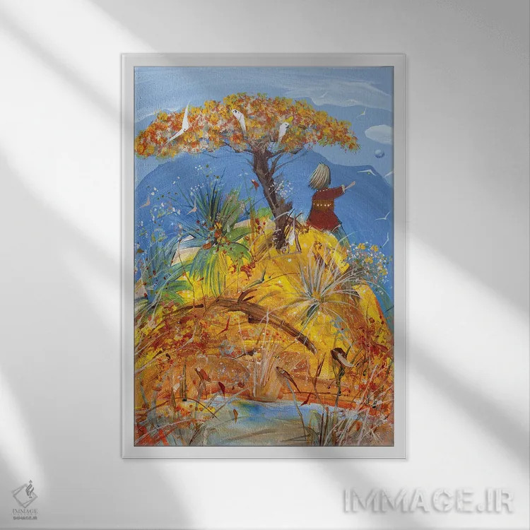 تابلو خیلی دور اثر آدام بوگوش - نمای قابدار سفید