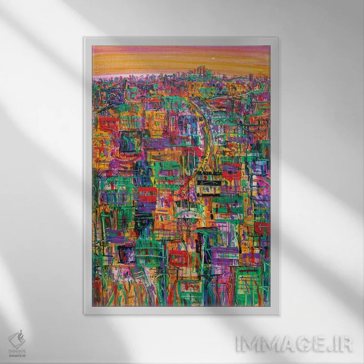 تابلو بر من بتاب اثر آدام بوگوش - نمای قابدار سفید