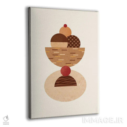 تابلو کاسه بستنی بوهو اثر بث بوردلون - نمای پرسپکتیو محصول