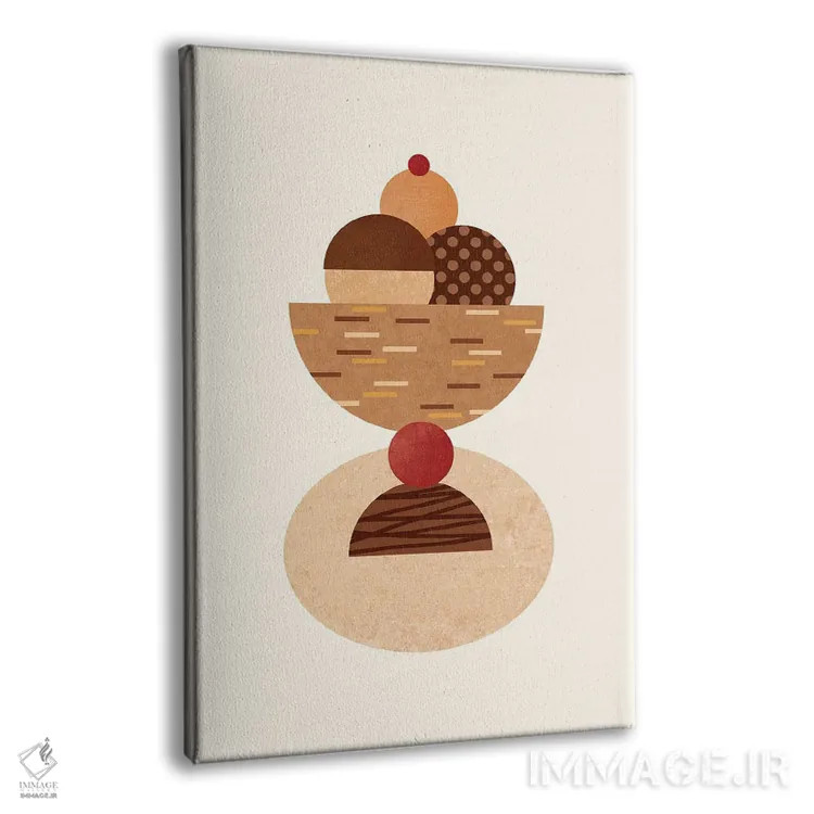 تابلو کاسه بستنی بوهو اثر بث بوردلون - نمای پرسپکتیو محصول