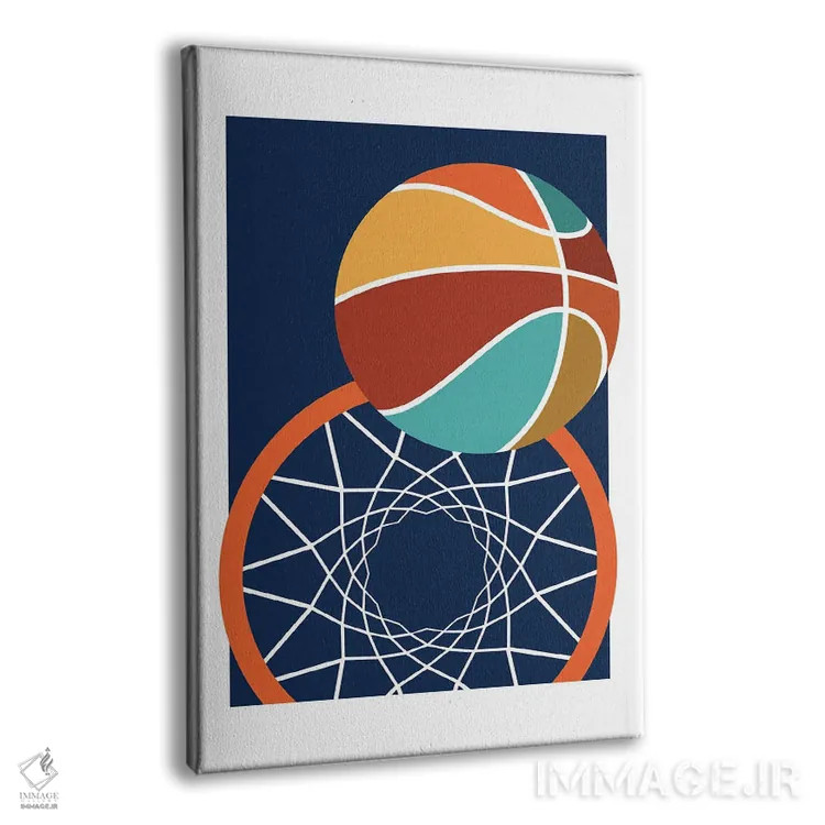 تابلو پرتاب آزاد (بسکتبال) اثر بث بوردلون - نمای پرسپکتیو محصول