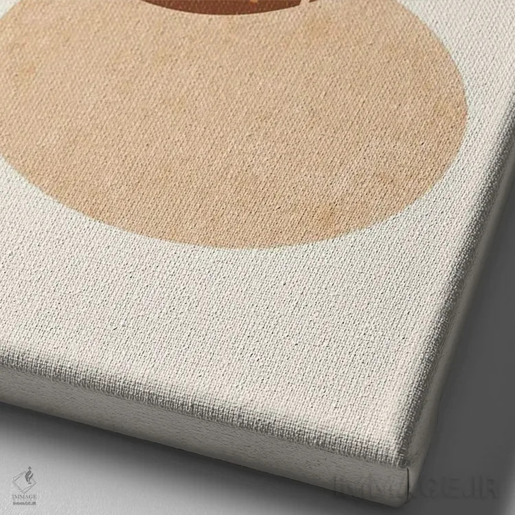 تابلو کاسههای تو در تو بوهو اثر بث بوردلون - نمای نزدیک بافت بوم