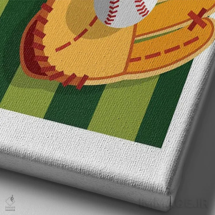 تابلو بیا بازی کنیم اثر بث بوردلون - نمای نزدیک بافت بوم