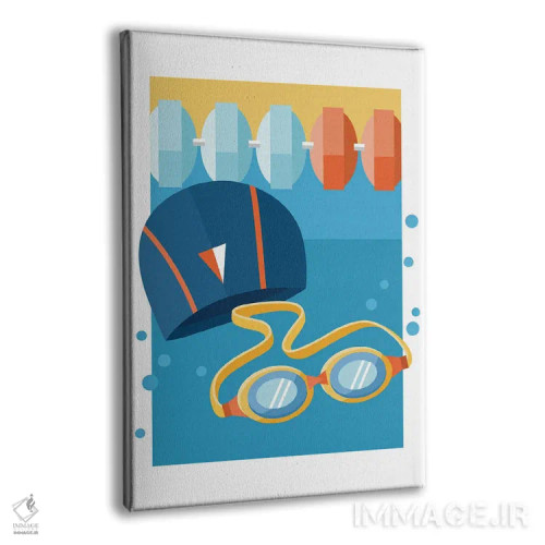 تابلو فقط به شنا ادامه بده اثر بث بوردلون - نمای پرسپکتیو محصول