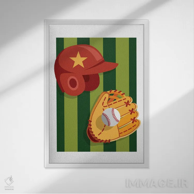 تابلو بیا بازی کنیم اثر بث بوردلون - نمای قابدار سفید