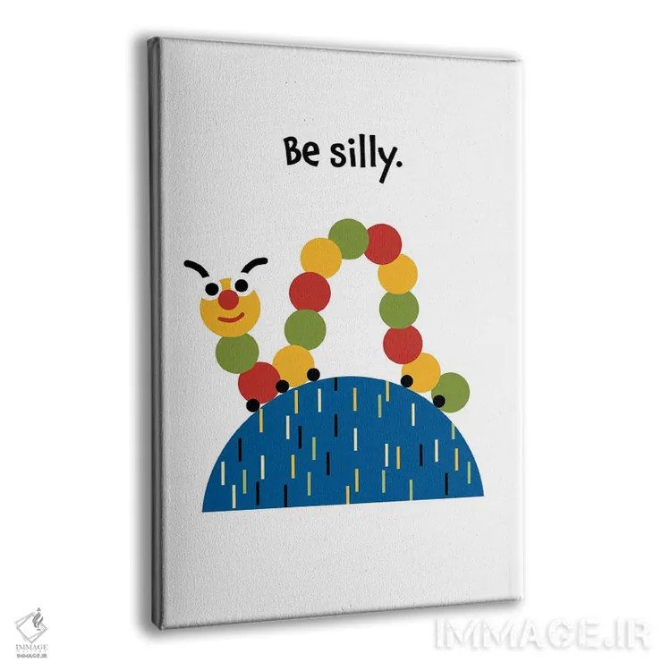 تابلو کرم ابریشم بازیگوش اثر بث بوردلون - نمای پرسپکتیو محصول