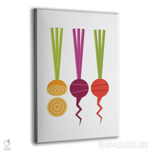 تابلو چغندر گرافیکی اثر بث بوردلون - نمای پرسپکتیو محصول