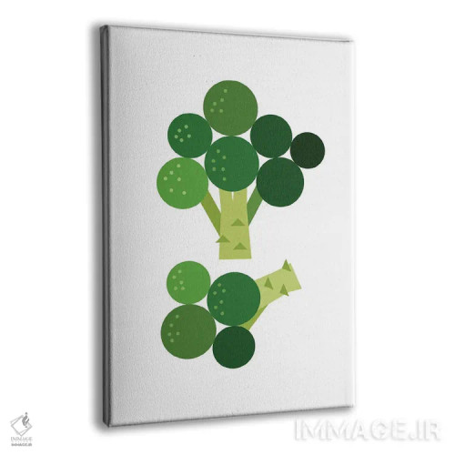 تابلو بروکلی گرافیکی اثر بث بوردلون - نمای پرسپکتیو محصول