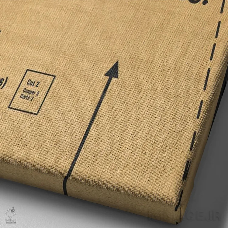 تابلو الگوی دوخت شلوار اثر بث بوردلون - نمای نزدیک بافت بوم