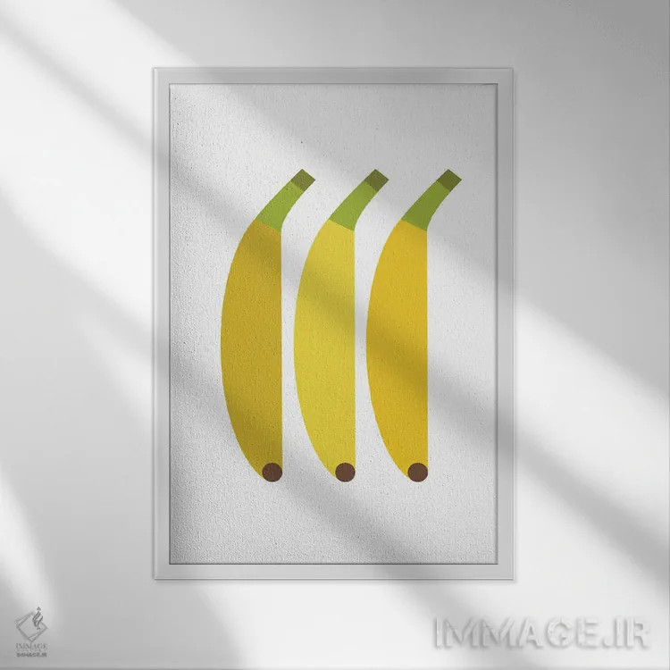 تابلو موز گرافیکی اثر بث بوردلون - نمای قابدار سفید