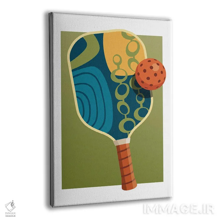تابلو راکت پیکلبال I اثر بث بوردلون - نمای پرسپکتیو محصول