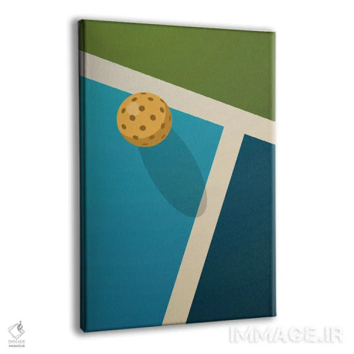 تابلو زمین پیکلبال اثر بث بوردلون - نمای پرسپکتیو محصول