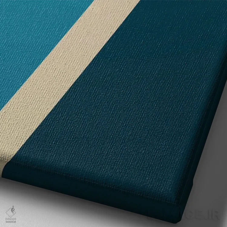 تابلو زمین پیکلبال اثر بث بوردلون - نمای نزدیک بافت بوم