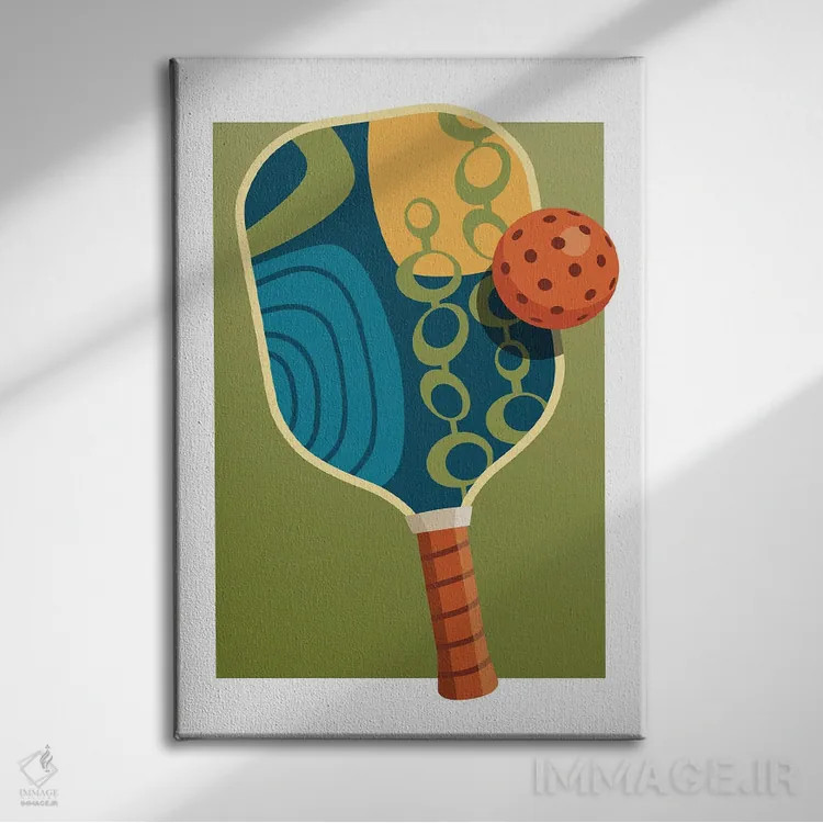 تابلو راکت پیکلبال I اثر بث بوردلون - نمای روبهرو روی دیوار