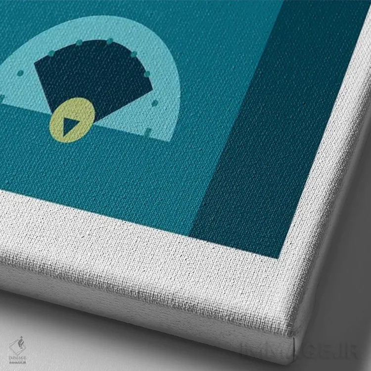 تابلو هنر مدرن زمین لاکراس اثر بث بوردلون - نمای نزدیک بافت بوم