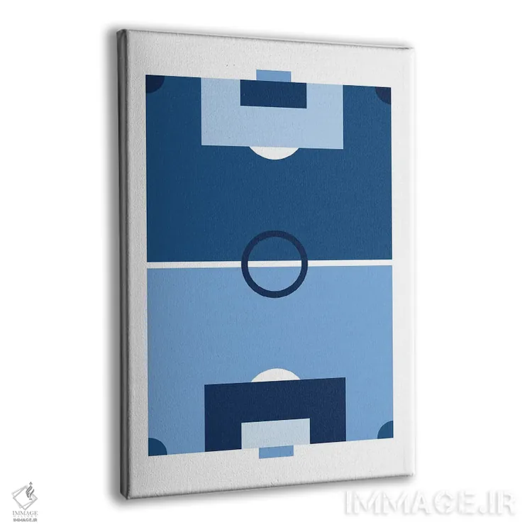 تابلو زمین فوتبال آبیرنگ اثر بث بوردلون - نمای پرسپکتیو محصول