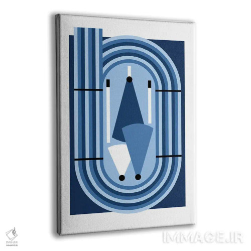 تابلو دوی میدانی آبیرنگ اثر بث بوردلون - نمای پرسپکتیو محصول