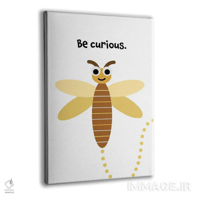 تابلو سنجاقک: کنجکاو باش اثر بث بوردلون - نمای پرسپکتیو محصول