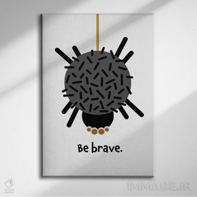 تابلو عنکبوت: شجاع باش اثر بث بوردلون - نمای روبهرو روی دیوار