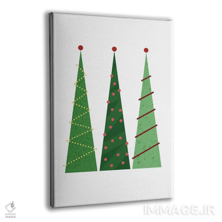 تابلو درختان کریسمس اثر بث بوردلون - نمای پرسپکتیو محصول