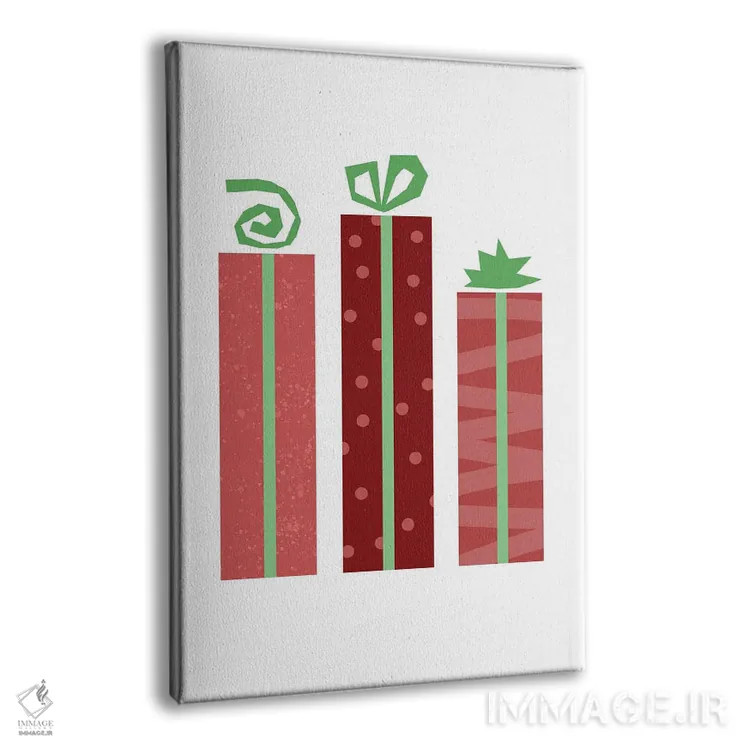 تابلو هدایای کریسمس اثر بث بوردلون - نمای پرسپکتیو محصول