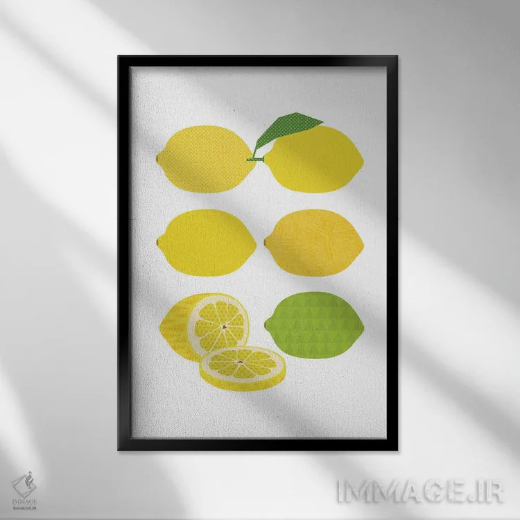 تابلو پاپ آرت لیمو اثر بث بوردلون - نمای قابدار مشکی