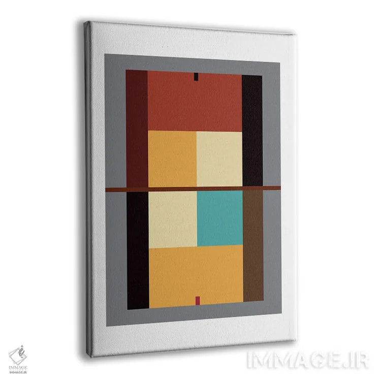 تابلو زمین تنیس هنر مدرن اثر بث بوردلون - نمای پرسپکتیو محصول