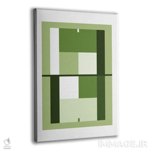 تابلو زمین تنیس سبزرنگ اثر بث بوردلون - نمای پرسپکتیو محصول