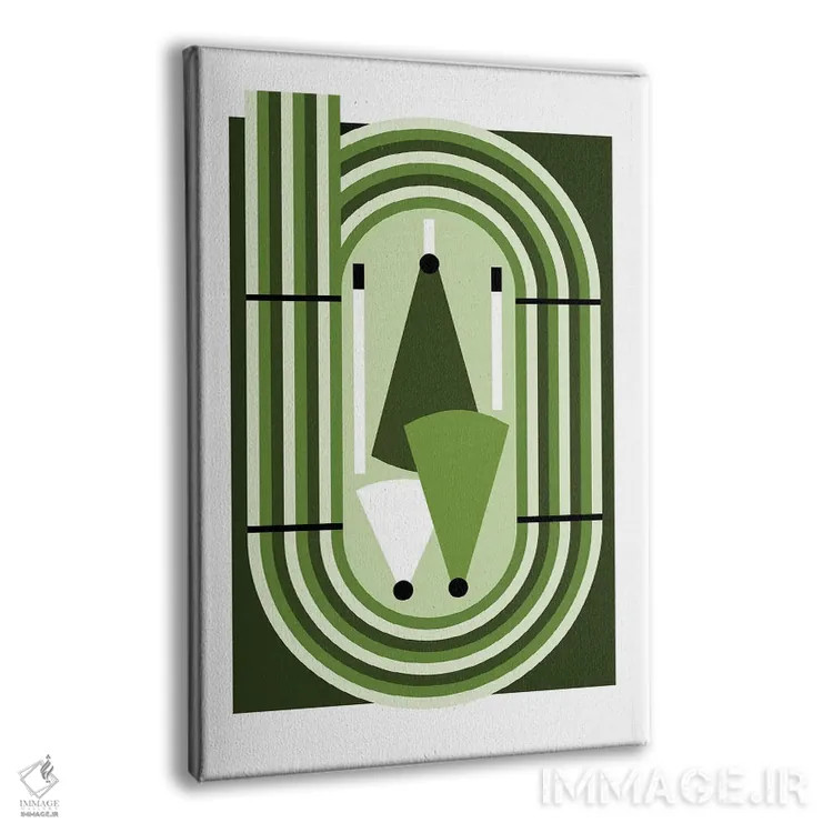 تابلو دوی میدانی سبزرنگ اثر بث بوردلون - نمای پرسپکتیو محصول