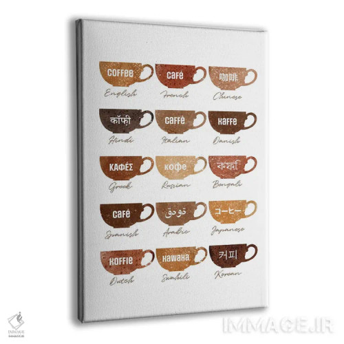 تابلو اصطلاحات قهوه (فرهنگ واژگان قهوه) اثر بث بوردلون - نمای پرسپکتیو محصول