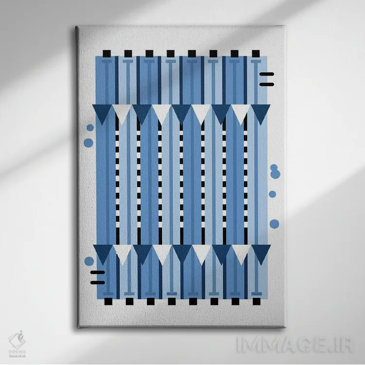 تابلو استخر شنای آبیرنگ اثر بث بوردلون - نمای روبهرو روی دیوار
