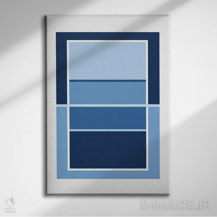 تابلو زمین والیبال آبیرنگ اثر بث بوردلون - نمای روبهرو روی دیوار