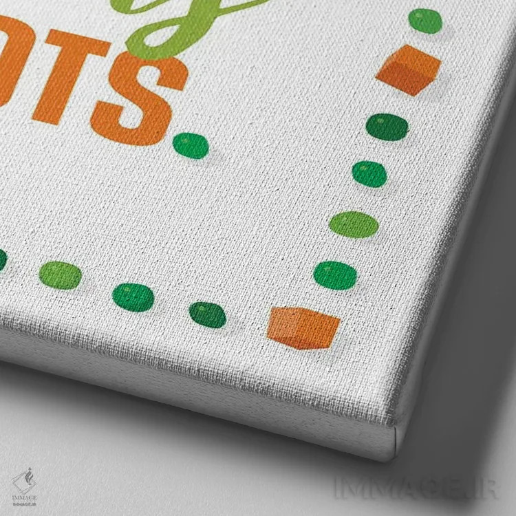 تابلو ما با هم هستیم اثر بث بوردلون - نمای نزدیک بافت بوم