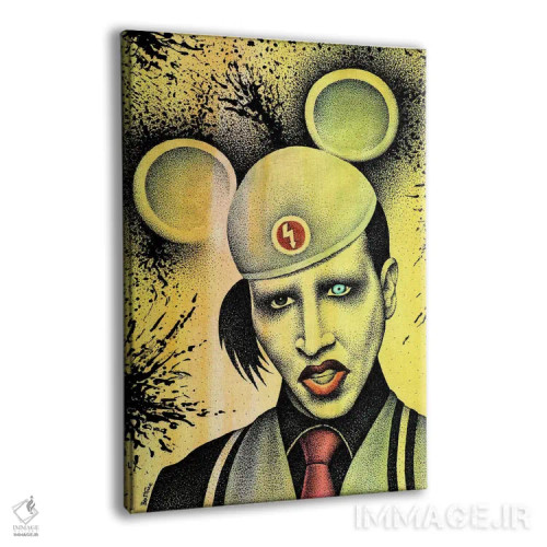 تابلو مرلین منسون ۲ اثر بن هاین (هنرمند بلژیکی) - نمای پرسپکتیو محصول