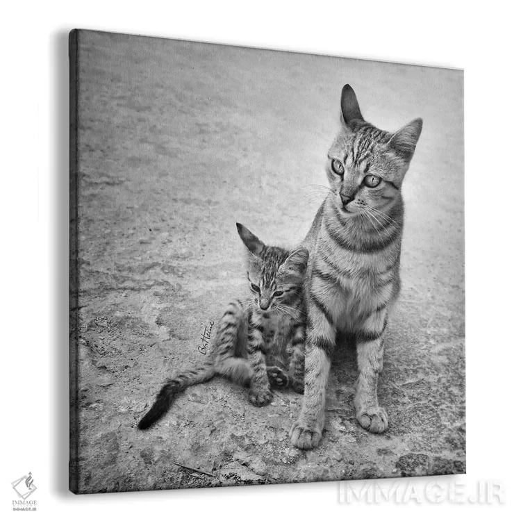 تابلو هرگز مرا تنها نگذار اثر بن هاین (هنرمند بلژیکی) - نمای پرسپکتیو محصول