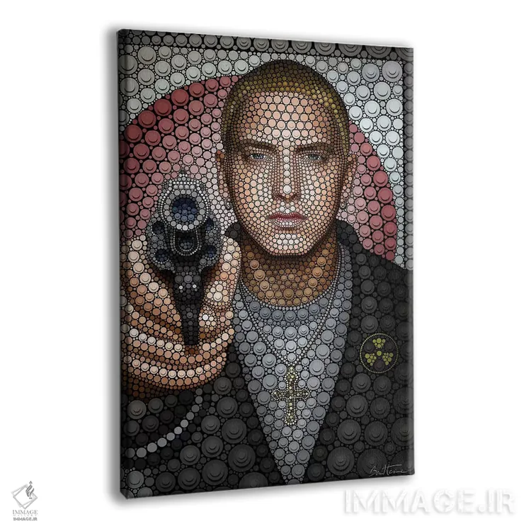تابلو امینم (خواننده رپ) اثر بن هاین (هنرمند بلژیکی) - نمای پرسپکتیو محصول