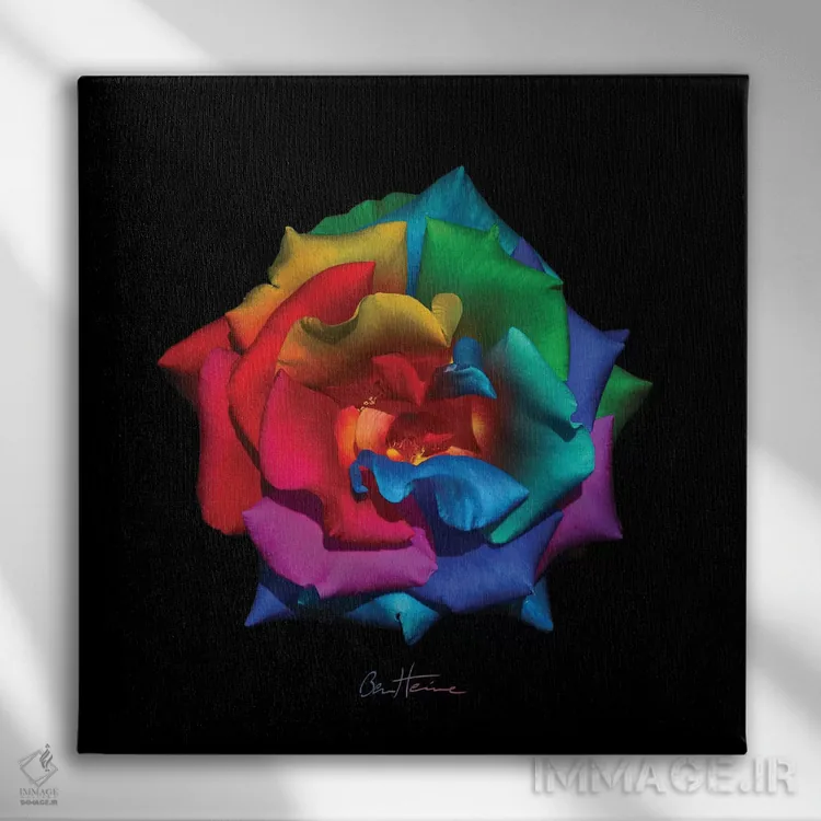 تابلو هدیهای برای الهامبخشم اثر بن هاین (هنرمند بلژیکی) - نمای روبهرو روی دیوار