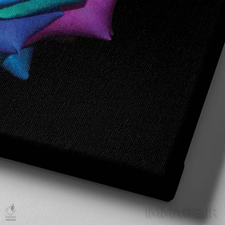 تابلو هدیهای برای الهامبخشم اثر بن هاین (هنرمند بلژیکی) - نمای نزدیک بافت بوم